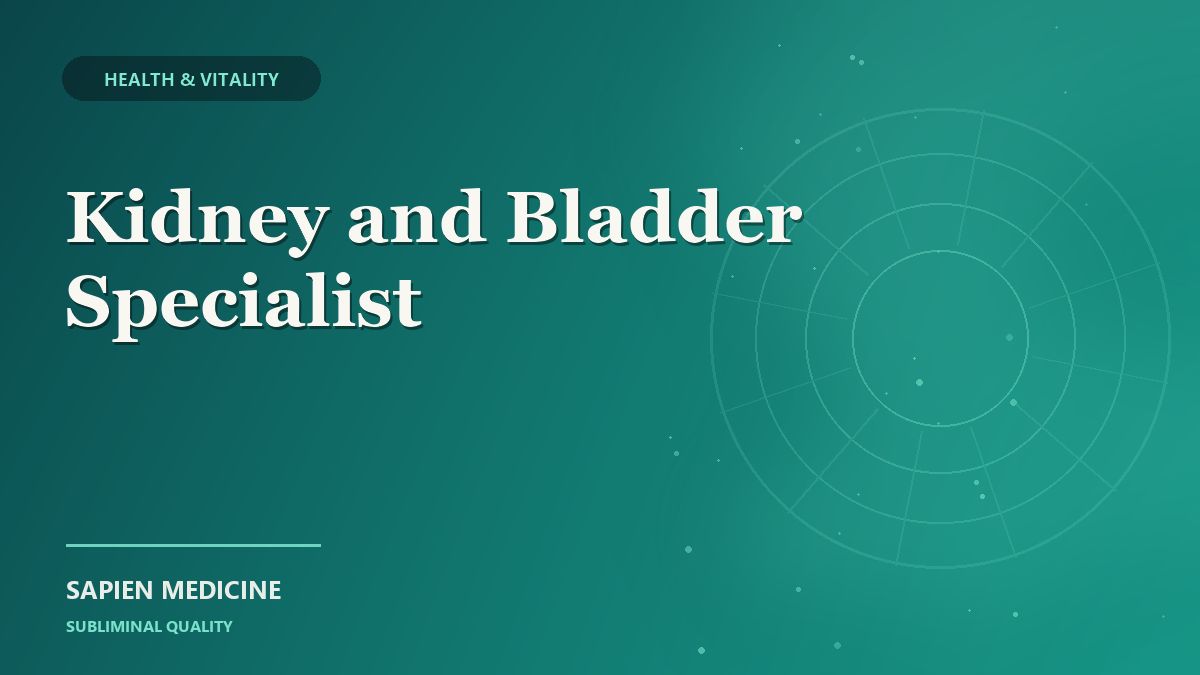 Kidney and Bladder Specialist