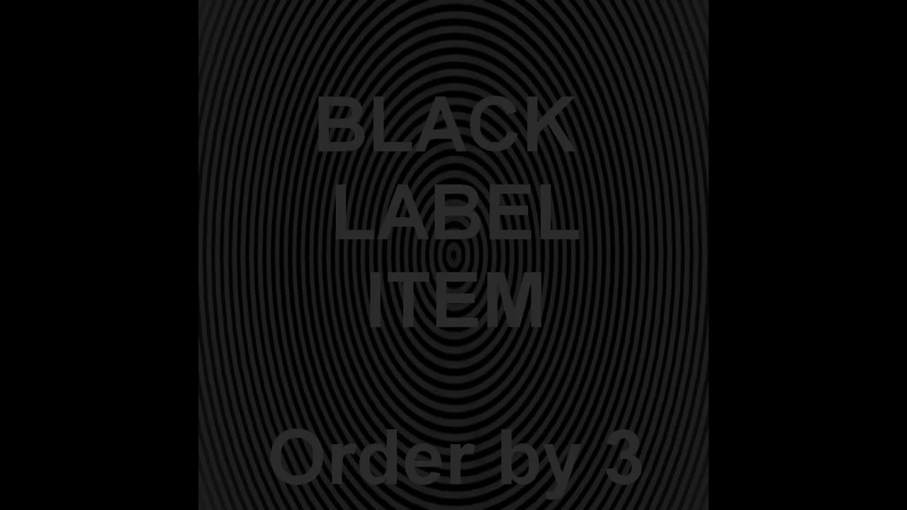 Order by 3 (Black Label Item Series)