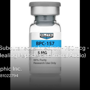 BPC-157 Subcutaneous Injection 750mcg Powerful Healing Peptide
