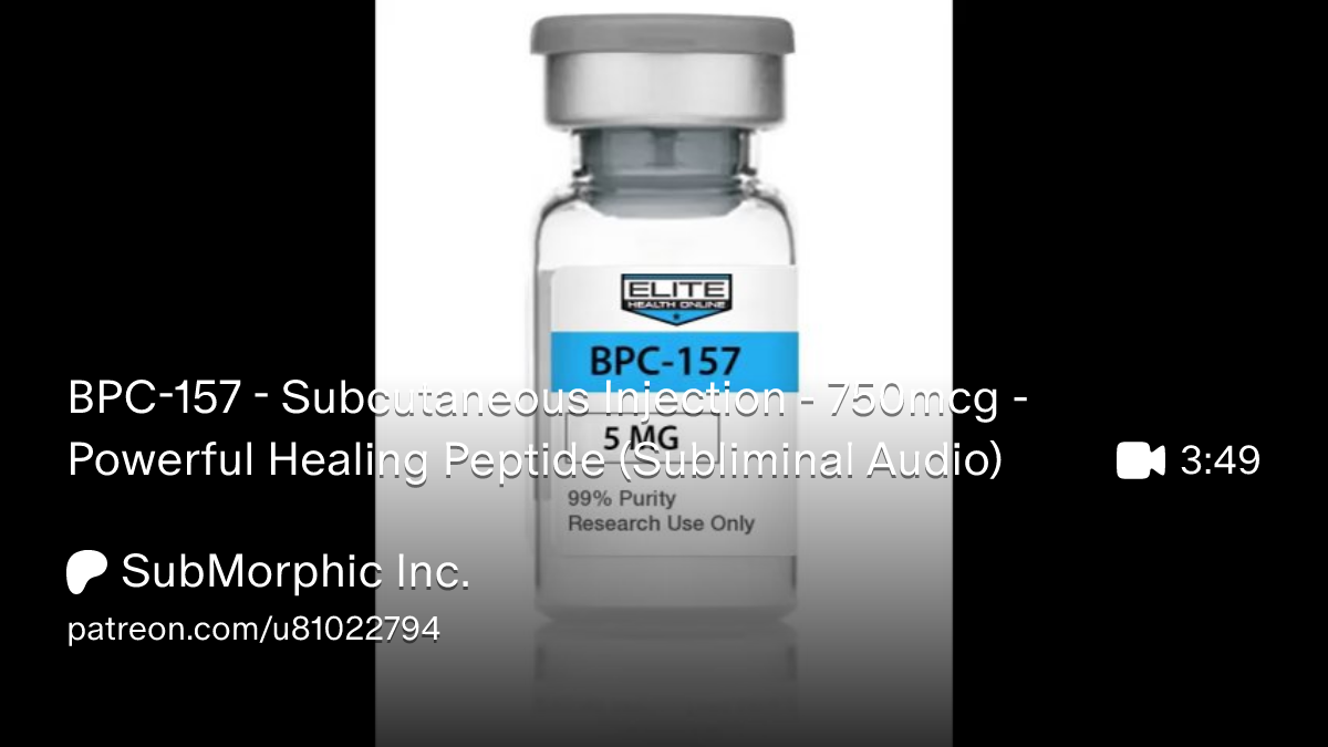 BPC-157 Subcutaneous Injection 750mcg Powerful Healing Peptide