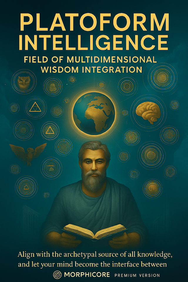 🧠PLATOFORM INTELLIGENCE | MorphiCore Premium Edition: The Quantum Mind Reconstructed — Interface with the Realm of Forms