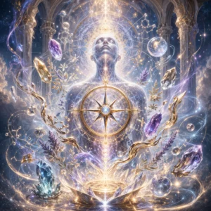 Alchemical Materia Compass — Peace, Discernment & Inner Guidance